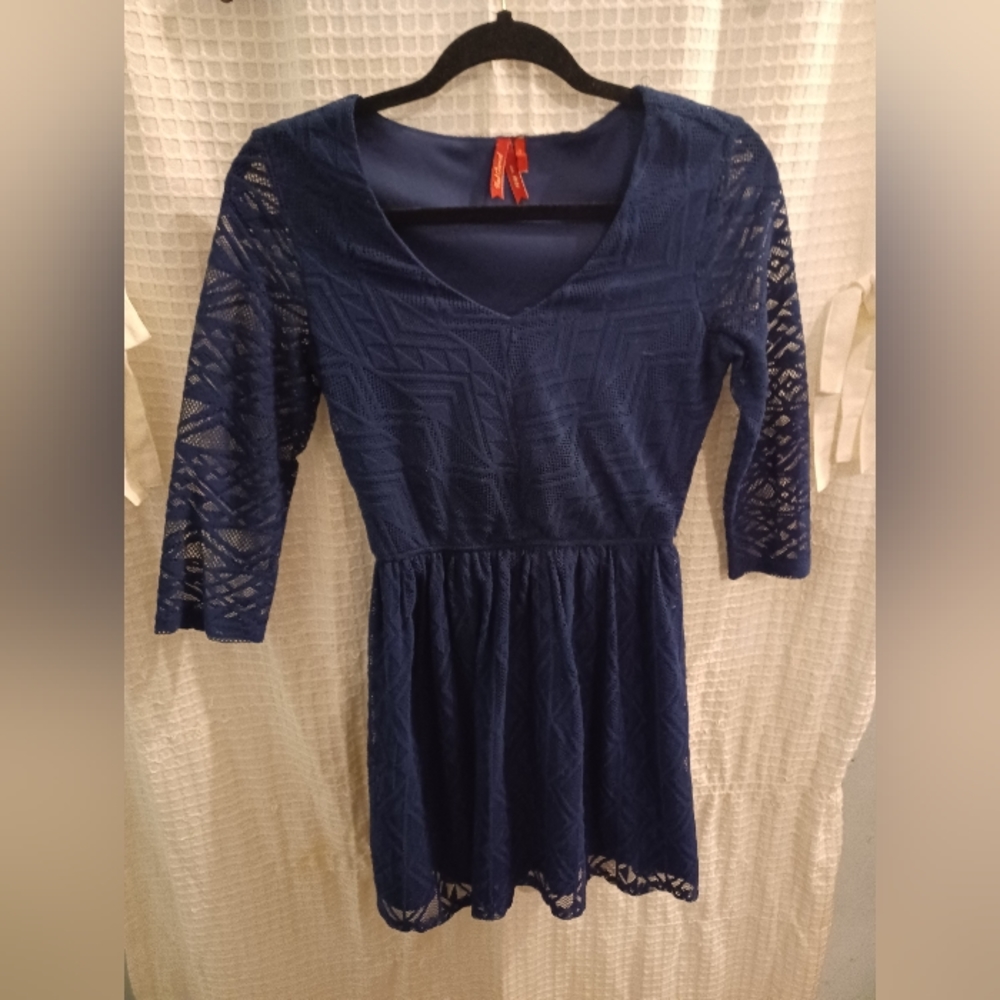 Red Camel Scallop Dress